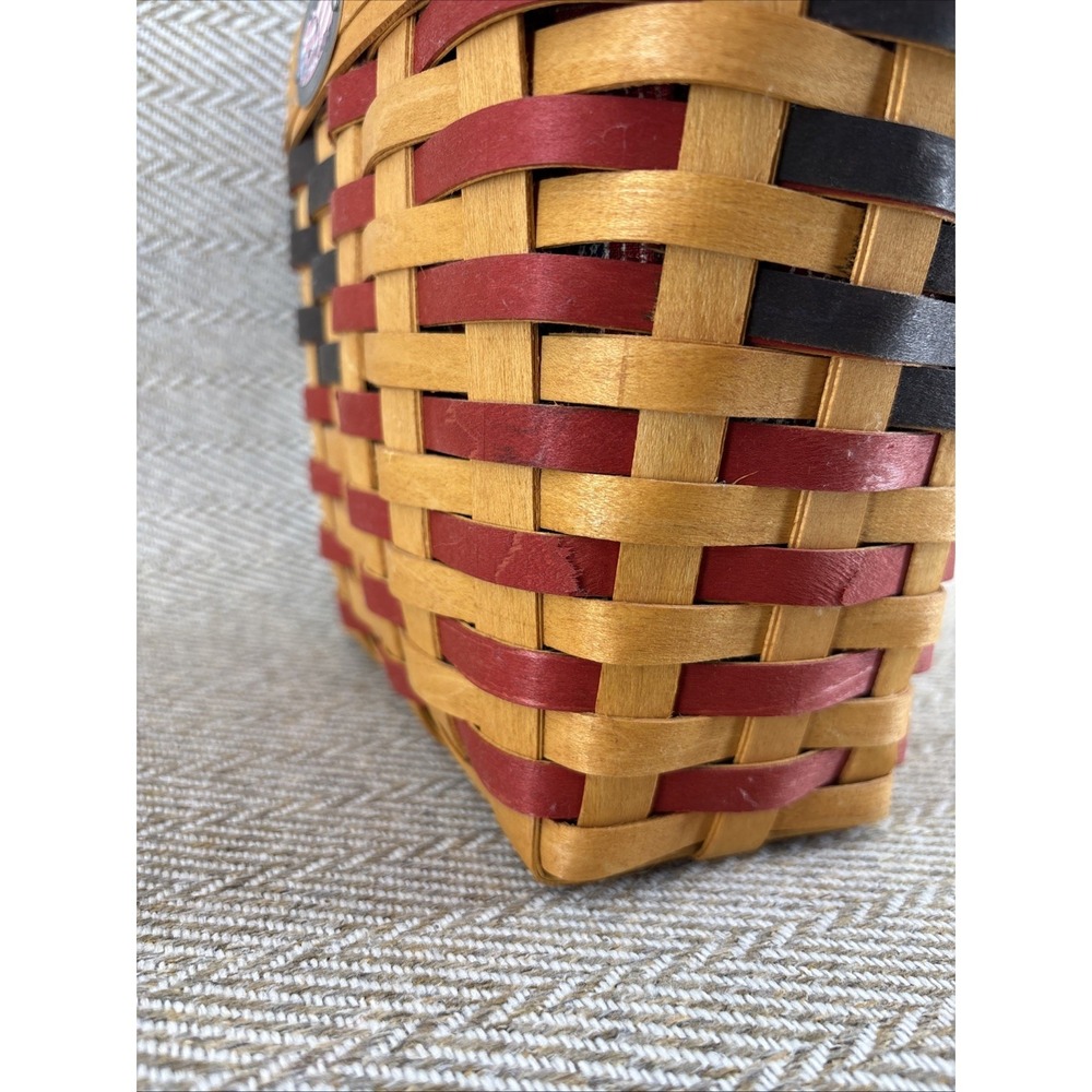 Longaberger 25th Anniversary Flag Basket with Liner & Protector - Picture 2 of 10